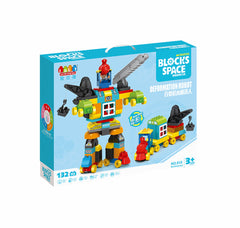 Train Blocks + Man to 132 Pieces