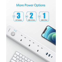 Anker PowerExtend 3-Port Power Strip with 1 PD Outlet