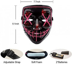Squid mask with lights